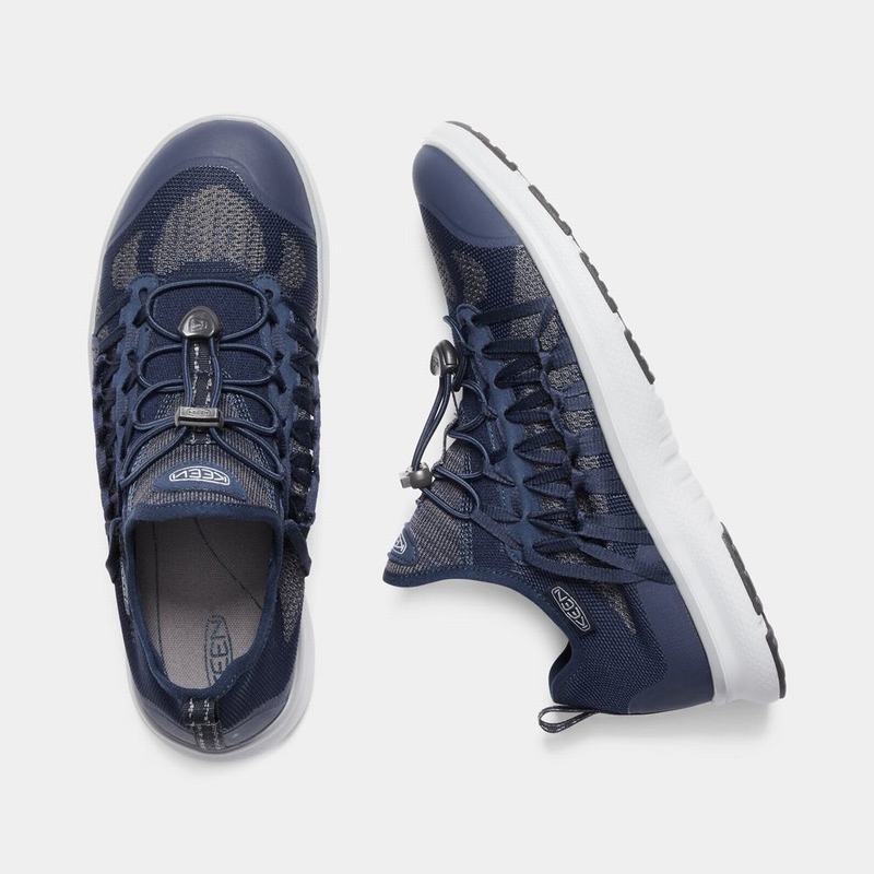 Sandalias Keen Hombre Colombia - Keen Uneek Exo Azules/Gris (QYLVS2173)